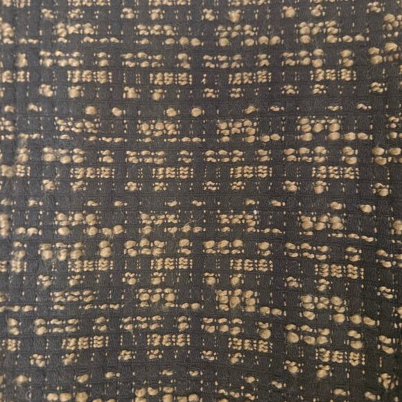 Tweed Moto Jacket Ann Taylor Green & Black Size 10 Business Casual Biker Style - Picture 10 of 10